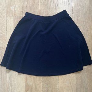 High Waist Textured Flare Skirt